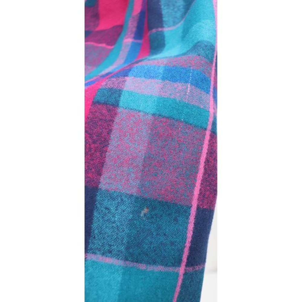 Vintage pendleton women's 10 tweed virgin wool skirt set jacket plaid pleated - Picture 13 of 13